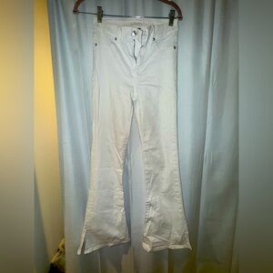 American Eagle Stretch White Flair Jeans